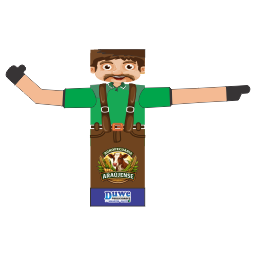 Arte de boneco inflável personalizado para Agro Araujense